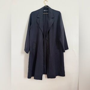 Lightweight navy coat